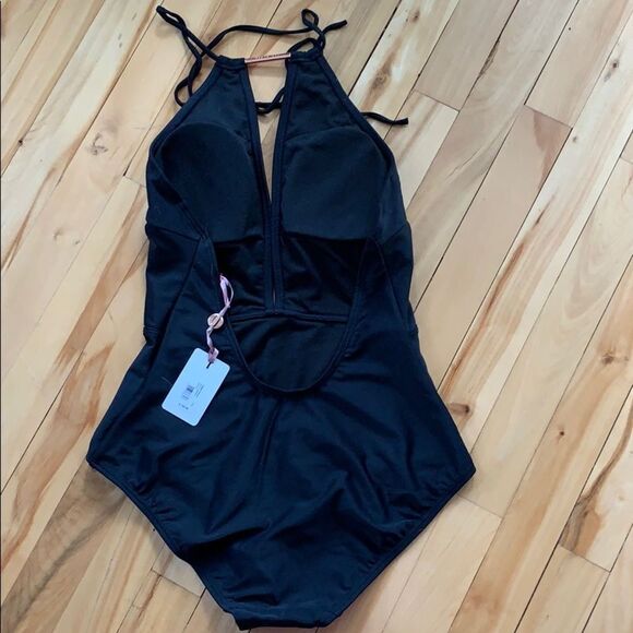 Ted Baker London black halter swimsuit, NWT size 8 - Picture 5 of 6